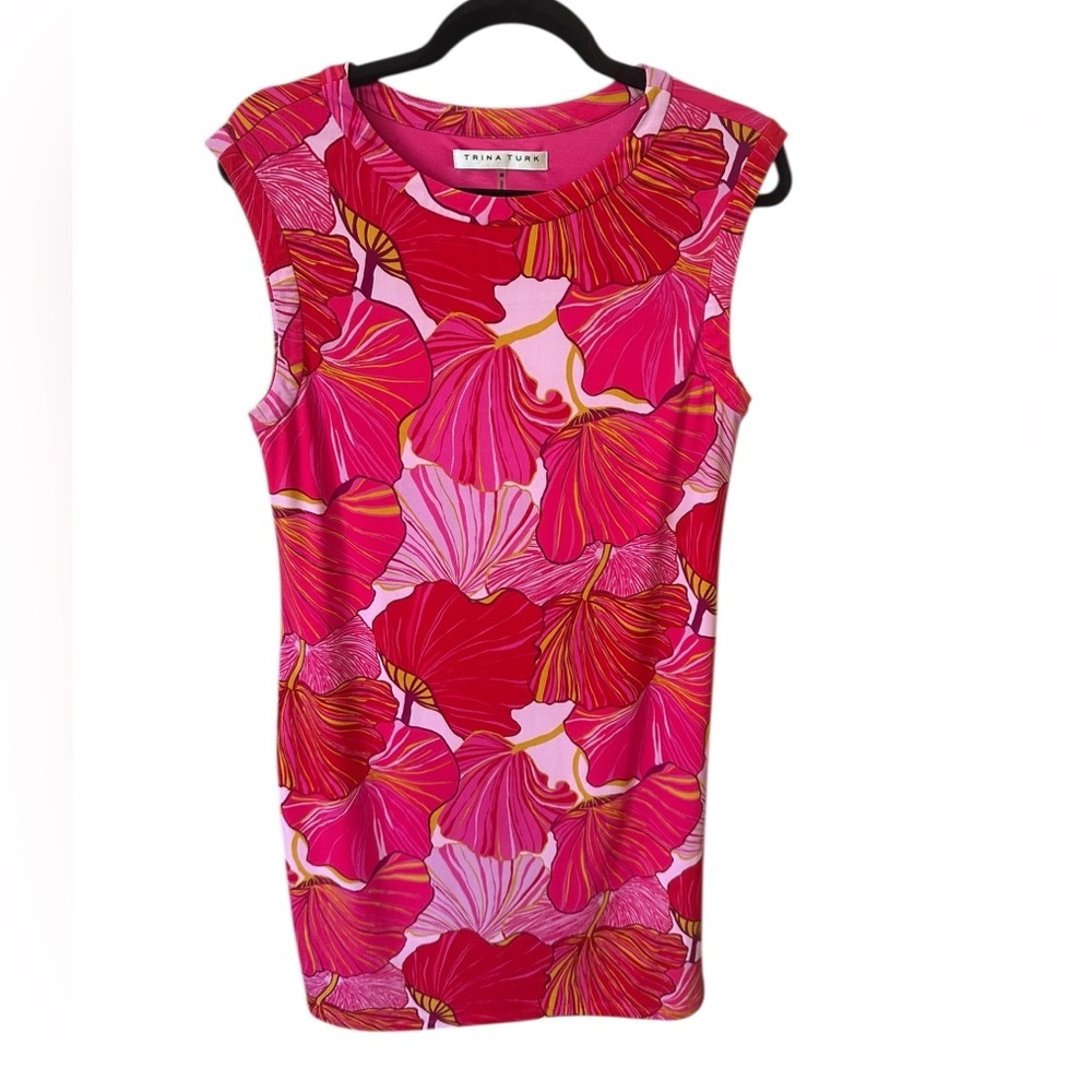 Trina Turk Pink Sleeveless Dress size M - Picture 3 of 8